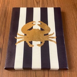 Nautical crab canvas art